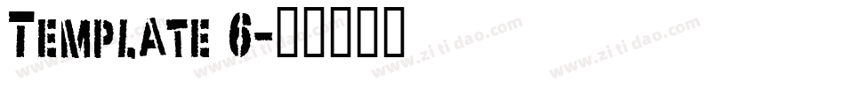 Template 6字体转换
